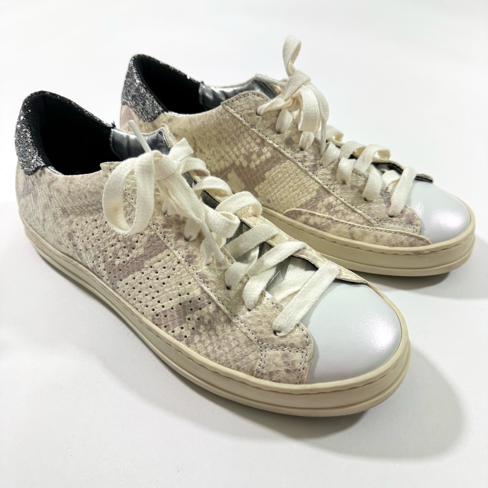 P448 John Python Glitter Sneaker Shoes - image 1